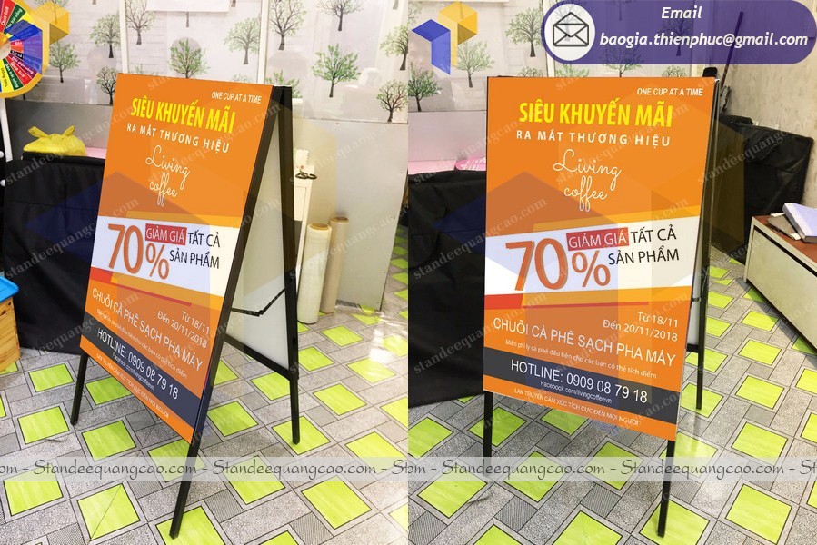 Standee chữ A giá rẻ ở đâu