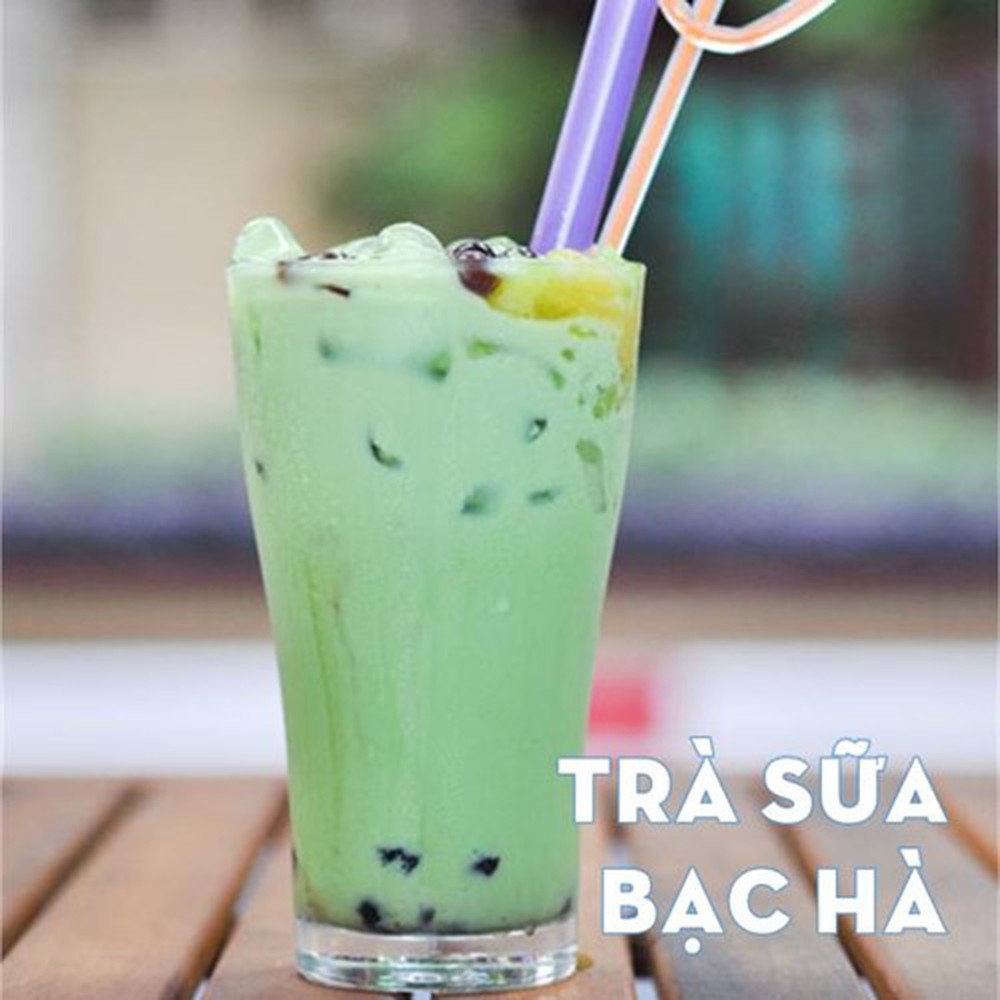 Pha chế trà sữa bạc hà