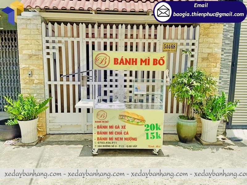 Báo giá quầy sắt bán bánh mì xinh xắn di động tại xưởng - Thiên Phúc