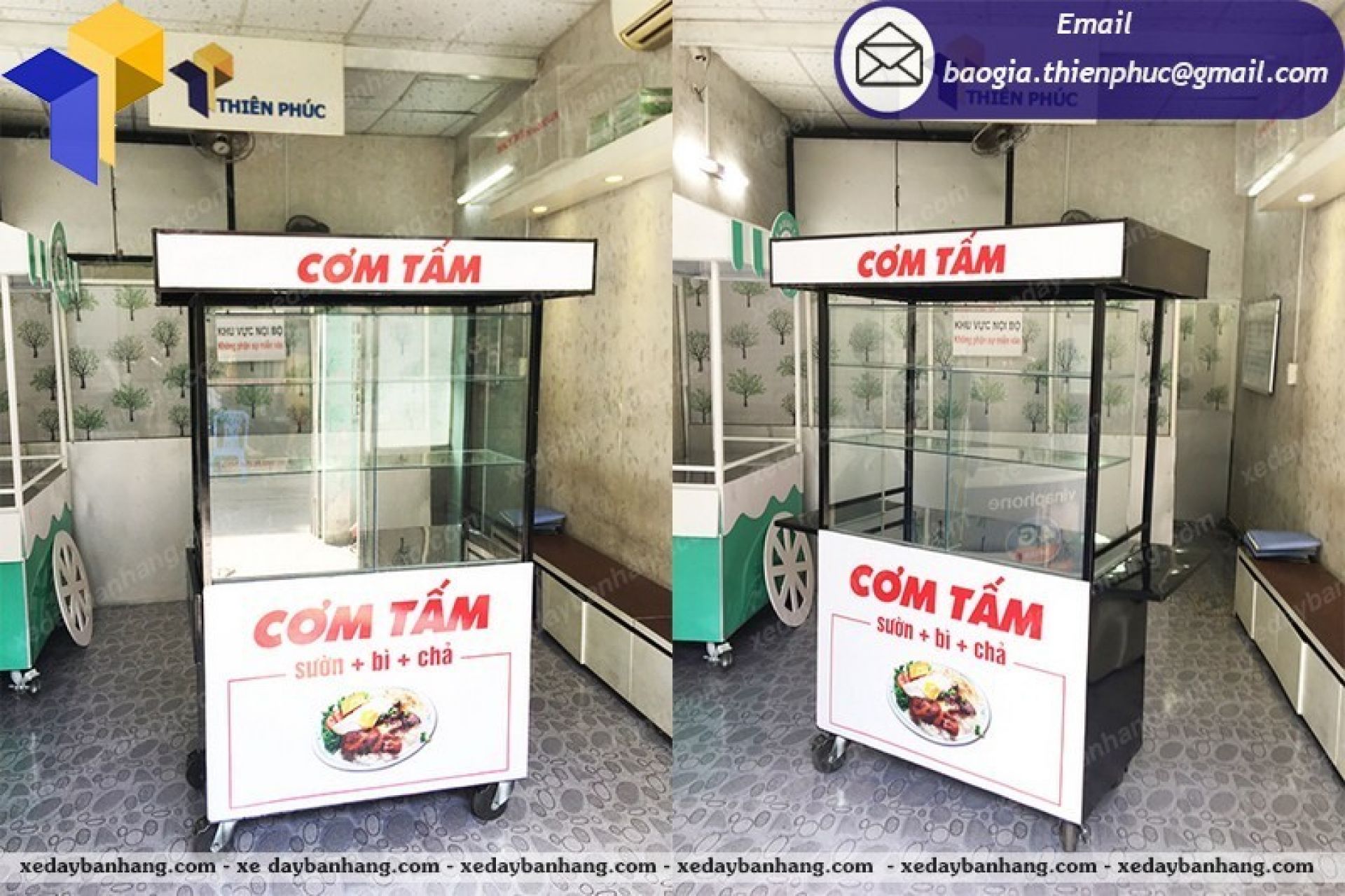 đóng xe bán cơm tấm tại hcm