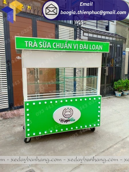 xe bán trà sữa