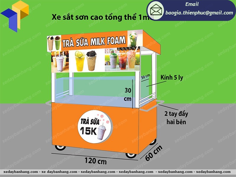 xe trà sữa di động